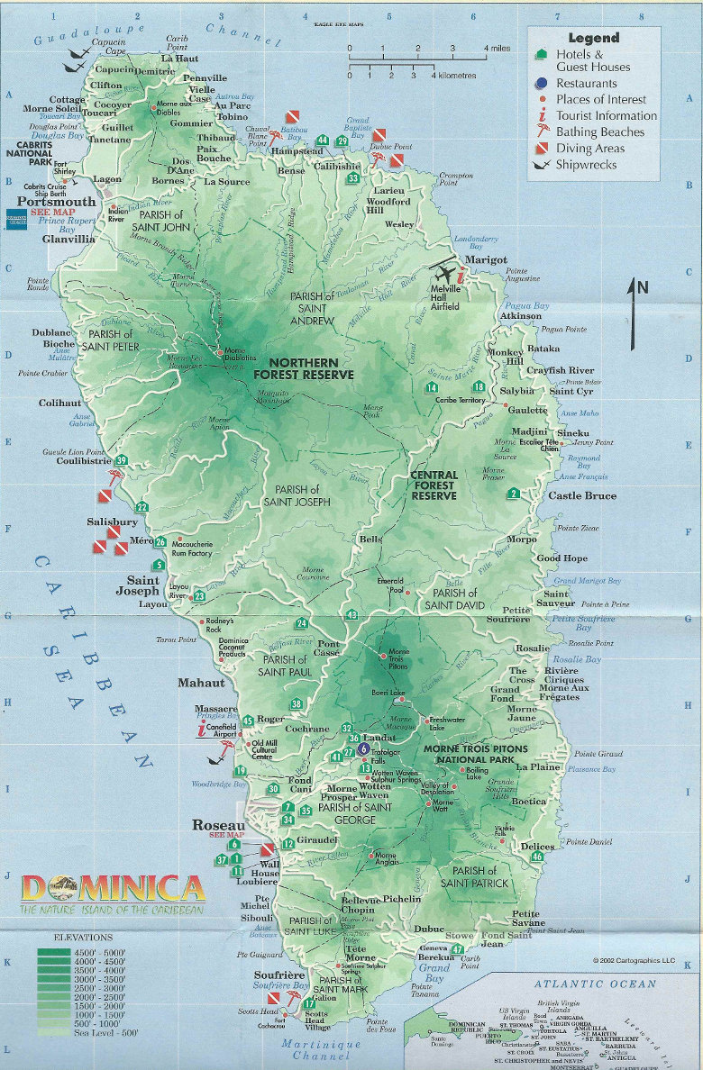 Dominica map